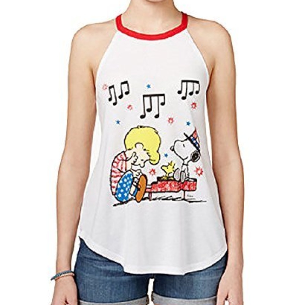 Awake Hybrid Juniors' Peanuts Snoopy Halter Top